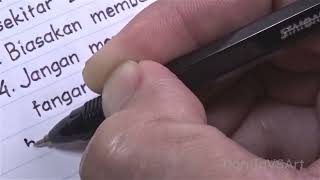 Learn How to Write Neatly (Indonesian) and Improve Your Handwriting