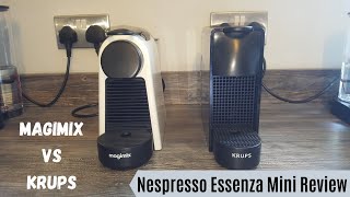 Nespresso ESSENZA MINI REVIEW | Magimix Vs Krups - Which is better? | Cheap Coffee Machines