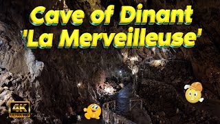 Cave of Dinant 'La Merveilleuse'| Most Beautiful Caves Belgium |4K| Outdoor Trav