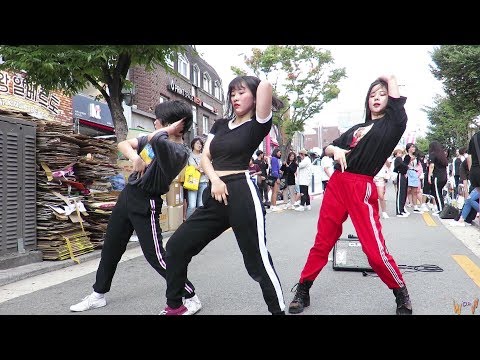 2018.09.09 일본댄스팀 DAK - 가시나+What is Love #홍대앞 걷고싶은거리 버스킹#