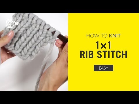 How To: Knit 1x1 Rib poster