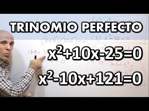 ECUACIONES CUADRÁTICAS. TRINOMIOS PERFECTOS