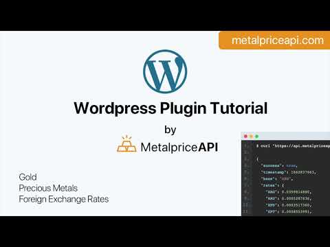 Wordpress Plugin Tutorial for live gold prices and foreign exchange rates