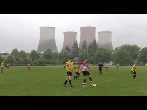 Football match interrupted by power station demolition explosion