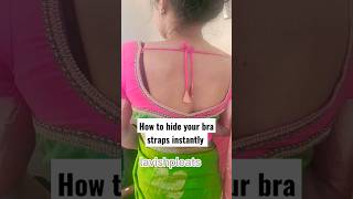 Deep neck blouse hack:Hide your brastraps when you