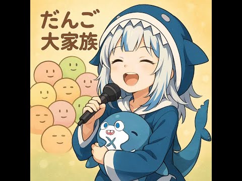 Dango Daikazoku - Clannad ED Cover By Gawr Gura