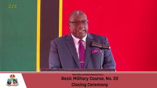 PM Harris remarks at SKNDF Basic Military Course No. 20 Closing Ceremony - August 6, 2020