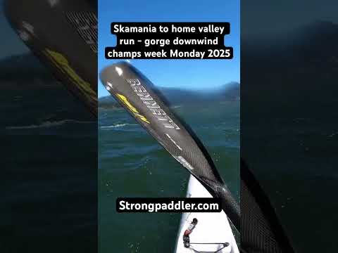 Skamania to home valley downwind surf ski run - gorge downwind champs week Monday 2025