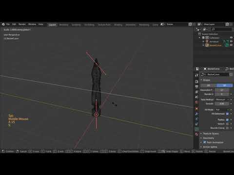 Blender Daily Tips and Tricks#17 | How to define Spline IK in blender2.8 (EN.)