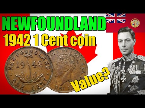 1942 Dominion of Newfoundland 1 Cent Coin  | Coin Collecting #48