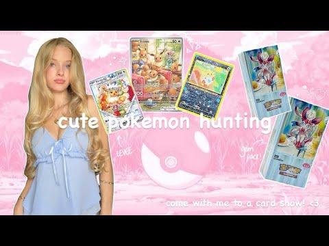 (˶˃ ᵕ ˂˶) POKEMON CARD SHOW- hunting for cute cards!