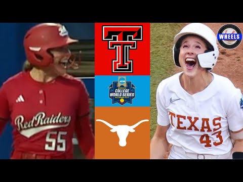#12 Texas Tech vs #6 Texas | Championship Game WCWS | 2025 College Softball Highlights