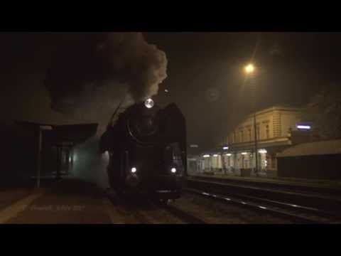 Noční zastavení Pětasedmy 475.111 v Dobřichovicích/Night stop of "Pětasedma" 475.111 in Dobřichovice