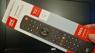Unboxing and Set up of ONE for all Contour TV Remote in 4K See description for link to codes.