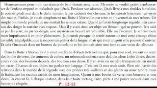 Lecture, page 12 de la boîte à merveilles d'Ahmed Sefrioui chapitre 1er I.