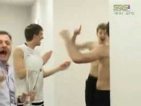 Cibona - Partizan (74:75) NLB FINALS 2009-2010 CELEBRATION after game