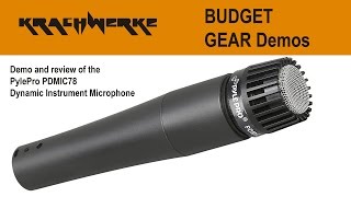 Video thumbnail for Pyle-Pro PDMIC78 MIC Demo and Review - Pyle Audio by Krach Werke