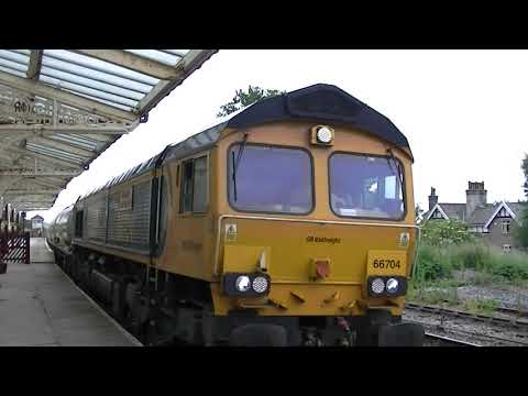 Loaded Cement Freight Move GBRf 66704 6C00 Hellifield 02/07/2021