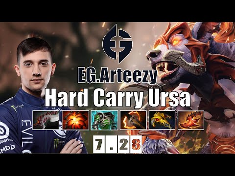 Ursa | EG.Arteezy | Hard Carry Ursa | 7.28 Gameplay Highlights