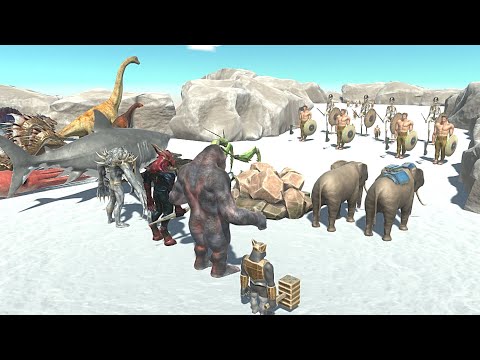CRIXUS THE GAUL & SKELETON WARRIOR CHALLENGE - Animal Revolt Battle Simulator