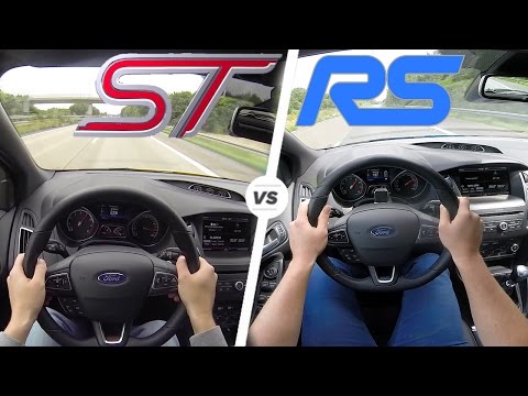 2016 Ford Focus Rs Vs St Acceleration Test Has Bonus Autobahn 2016 Ford Focus