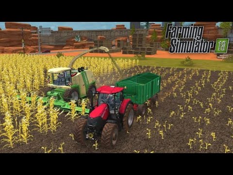 HOW TO ,Farming ,Simulator 18 Making Big Chaff from Corn in Farm | Timelapse
