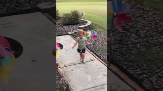 Micah and Avril in the front yard.. ( September 16, 2022)