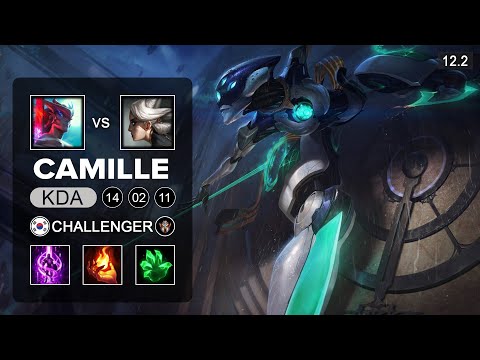 Camille Top vs Yone - KR Challenger - Season 12 Patch 12.2