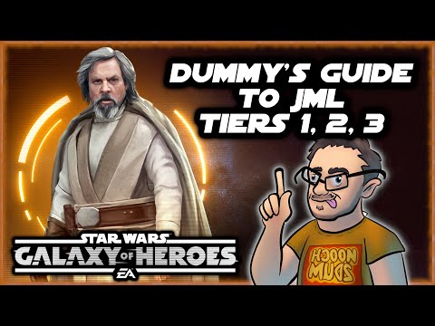 Jedi Master Luke Tiers 1, 2, and 3: Don't Be a Dummy Like Me!!   Star Wars Galaxy of Heroes