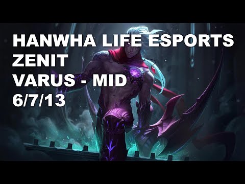 Hanwha Life Esports Zenit Mid Varus vs Qiyana - KR Challenger Rank Game