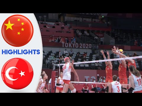 China (中国) vs Turkey Highlights Women's Volleyball Olympic Tokyo 2021