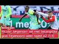 Zo klonk de 1-1 van Nicolai Jørgensen bij Feyenoord-AZ op Radio Rijnmond