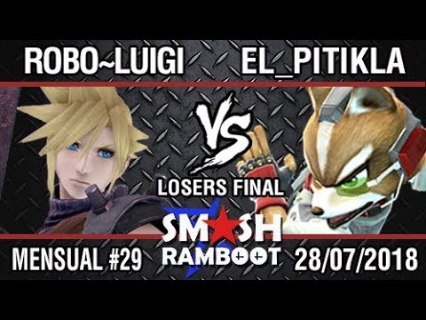 [SmashxRamboot #29] Robo~Luigi (Cloud) Vs. El_Pitikla (Fox) - Losers Final
