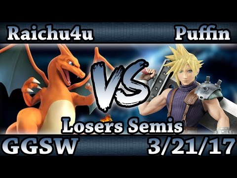 GGSW 25 - Raichu4u (Charizard) Vs. Puffin (Coud) Smash Wii U Losers Semis - Smash 4