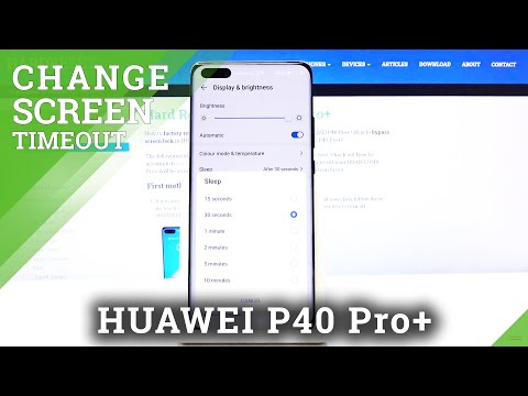 How to Change Screen Timeout in HUAWEI P40 Pro+ - Display Settings