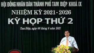 HDND thành phố Tam Điệp khóa IX, nhiệm kỳ 2021 2026 tổ chức kỳ họp thứ 2