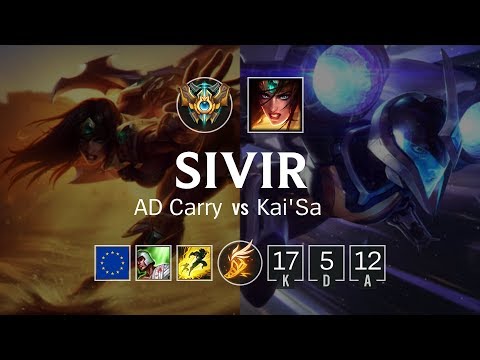 Sivir ADC vs Kai'Sa - EUW Master Patch 8.24