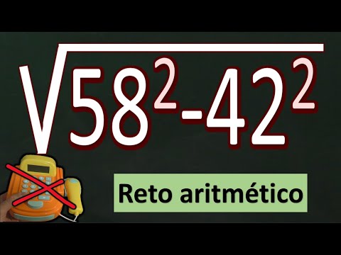 Aritmética. Reto con números enteros y raíces cuadradas