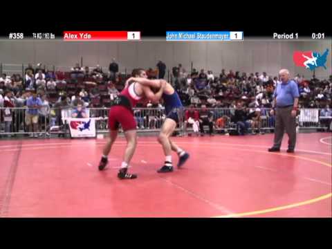 FILAJRFS: 74 KG / 163 lbs: Alex Yde (Badger WC) vs. John Staudenmayer (NCRTC)