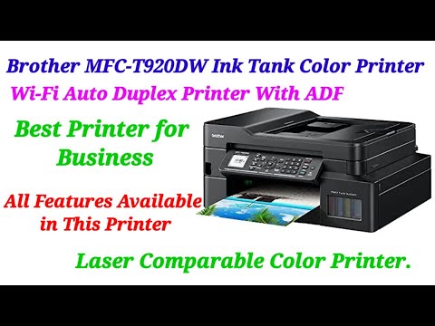 Spausdintuvas Brother MFC-T920DW | Inkjet | Spalvotas | 4-in-1 | A4 | Wi-Fi | Juodas video
