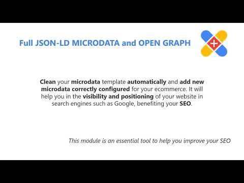 Full JSON LD MICRODATA and OPEN GRAPH SEO -  Prestashop Addons