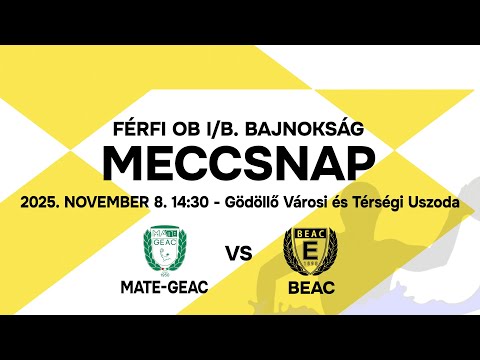 MATE-GEAC vs ELTE-BEAC országos férfi OB1/B bajnokság