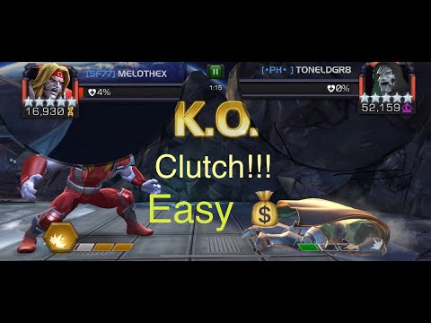 Doom 5/65 AW Boss Solo with Omega Red! Easy Clutch Takedown! ~ Marvel Contest of Champions