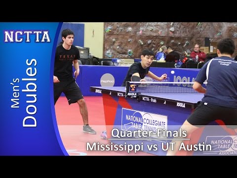 2015 TMS NCTTA Nationals: Mens Doubles QF - Mississippi vs UT Austin