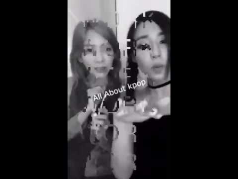 SNSD Tiffany snpachat with Taeyeon