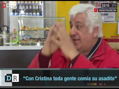 Con Cristina toda gente comía su asadito