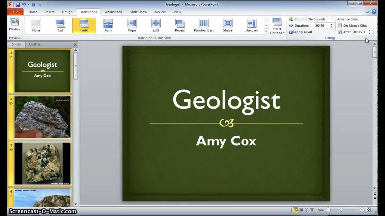 Advanced PowerPoint Instructions