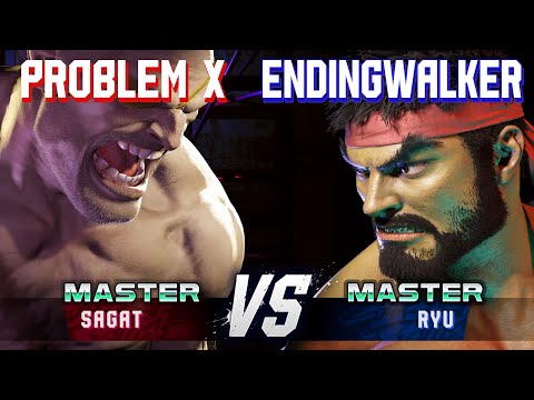 SF6 ▰ PROBLEM X (Sagat) vs ENDINGWALKER (Ryu) ▰ High Level Gameplay