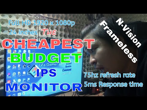 CHEAPEST Budget IPS 24" 75hz Gaming Monitor NVision IP24V1 Item Link in description