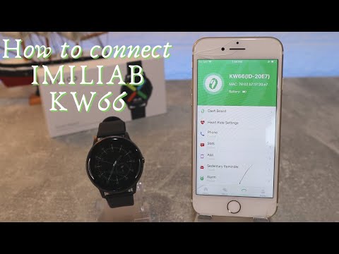 How to connect Imilab KW66 to iPhone with Glory Fit IOS App